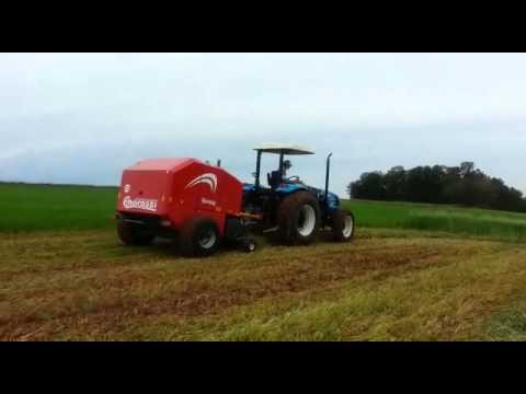 Enorossi Round Baler RB 120 on the field